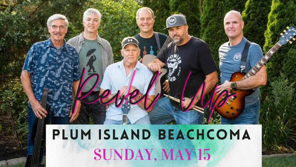 Revel Up playing at Plum Island Beachcoma, May 15th!